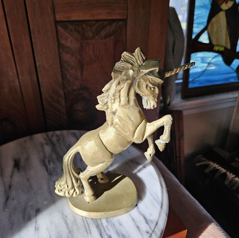 Brass Unicorn Figurine - Picture 3 of 11